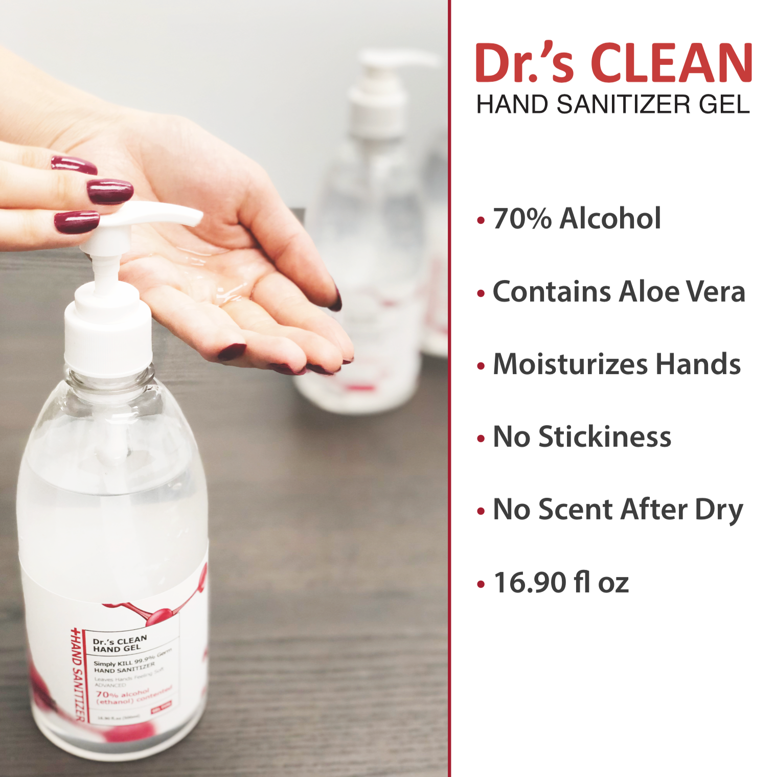 Dr.'s Clean Sanitizer 70% Alcohol - 500ml
