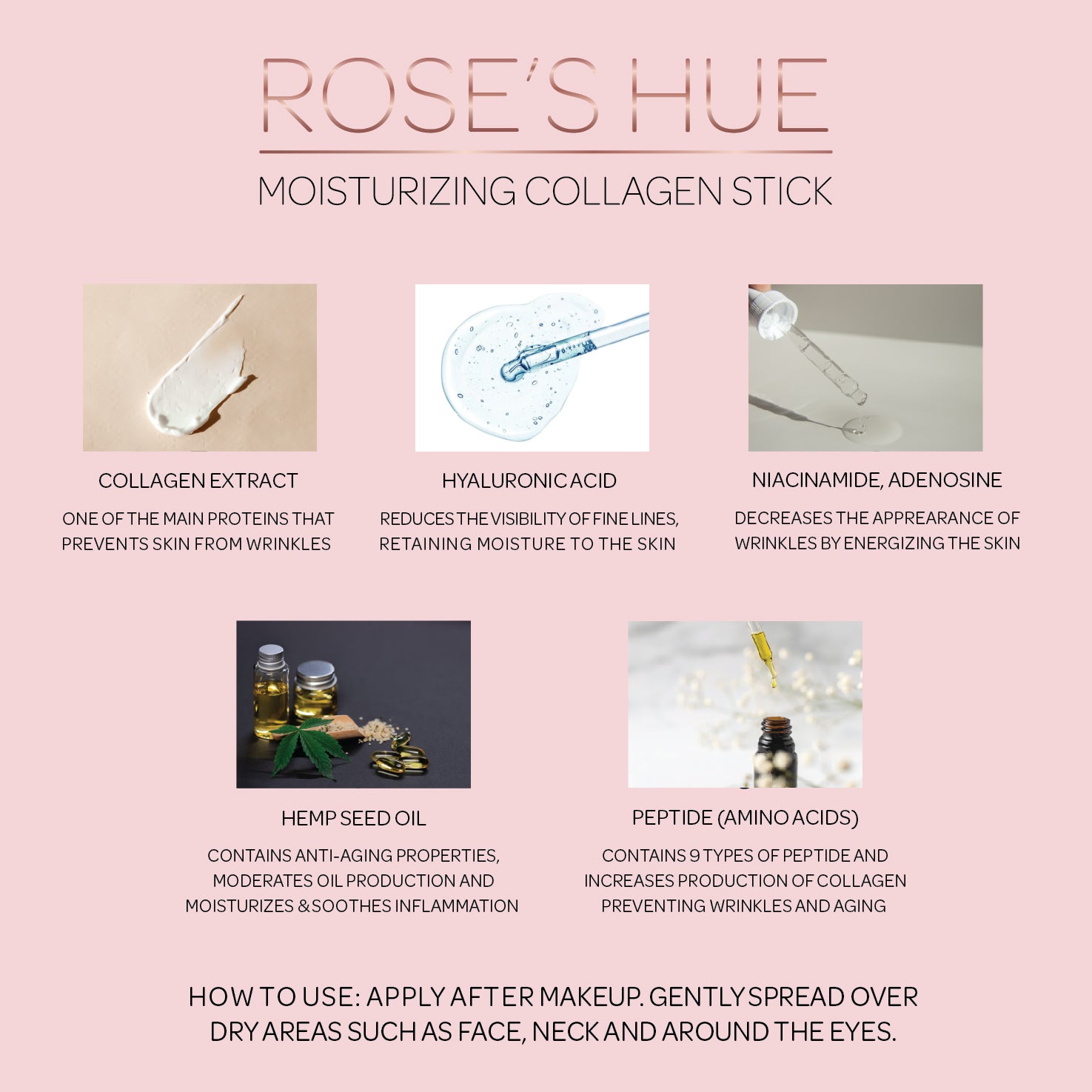 Rose's Hue Collagen Wrinkle Stick Multi Balm